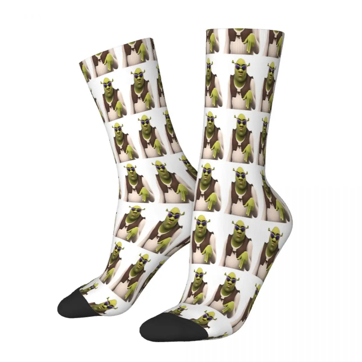 Готини чорапи в стил Мем Шрек Мъжки Дамски чорапи от полиестер в стил хип-хоп