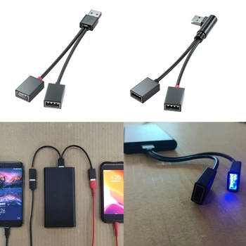 USB захранващ кабел 2 в 1, USB-кабел-сплитер, кабел за данни към USB-вентилатори, мишки, B36A