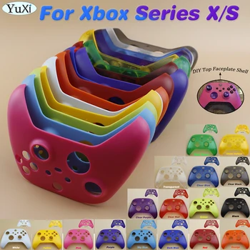 1 бр., преден корпус, калъф за контролера на Xbox серия X S, пластмасов цветна горния капак, смяна на кожата
