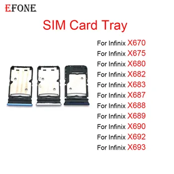 10 бр. За Infinix X670 X675 X680 X682 X683 X687 X688 X689 X690 X692 X693 Тава за SIM-карти Слот за Притежателя Гнездо за Адаптер за резервни Части За Ремонт на