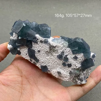 100% Натурален проба минерал Вътрешна Монголия, син Флуорит, клъстер Камъни и кристали, Лечебен кристал, Безплатна доставка