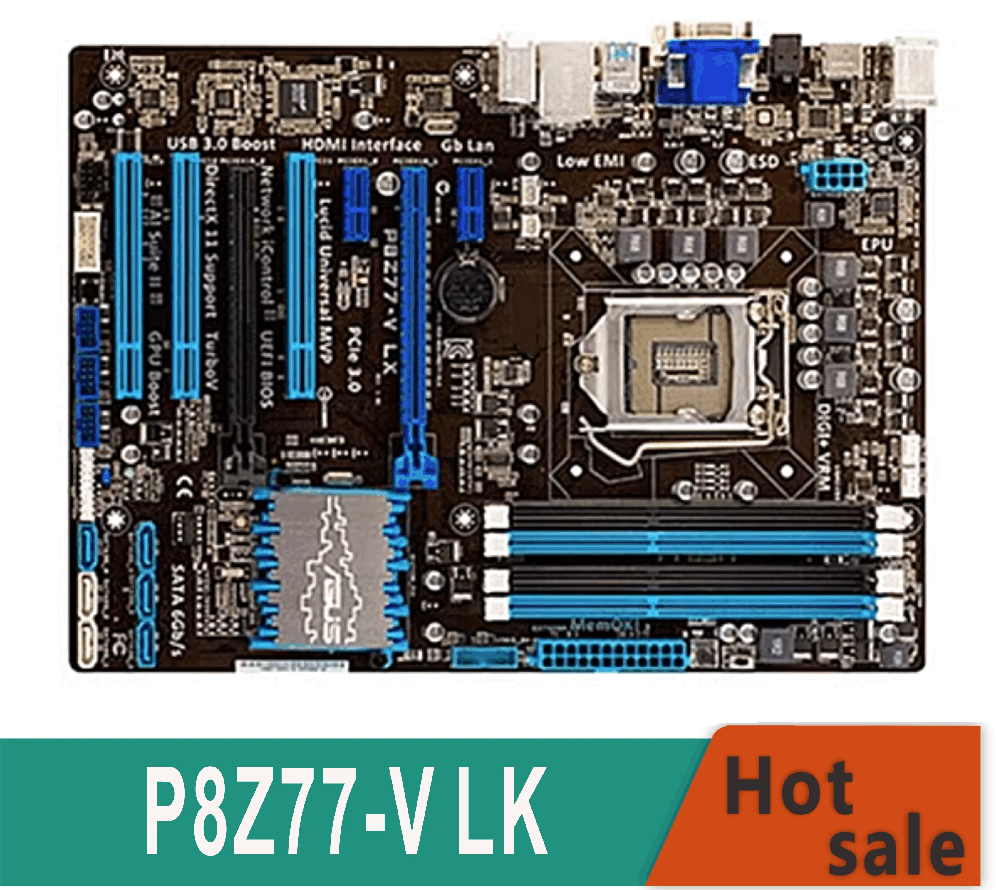 P8Z77-V LK Десктоп дънна платка Z77 Socket LGA 1155 i3 i5 i7 DDR3 32G ATX Оригинални дънни платки
