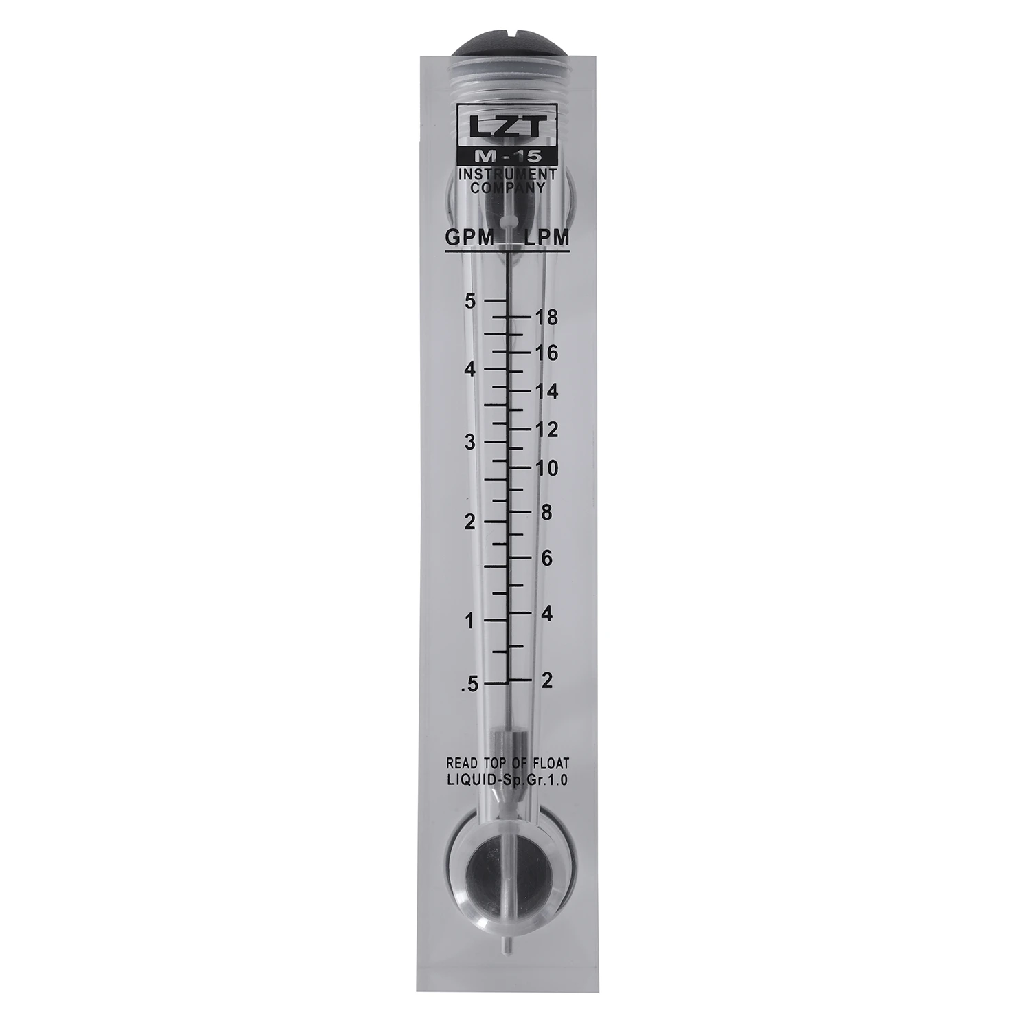 Разходомер с прикрепен към панела за измерване на разхода на вода 0,5-5 GPM 2-18 LPM