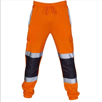 2023 нова мъжки есенна Ежедневни работно облекло Със светлоотразителни ивици, панталон с кант по щиколотку
