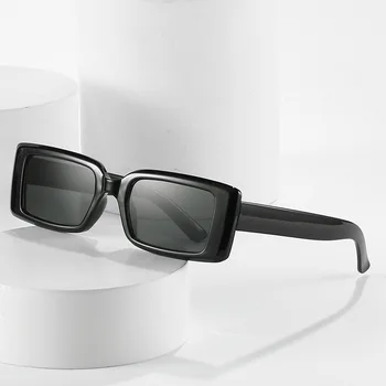 2023 Нови модни слънчеви очила в малка кутия, квадратни очила на Европейската и на американската мода, дамски