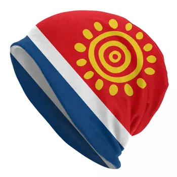 2023 Топла шапка за жени с Флага на Ангола, Вязаная Шапка, Мъжка Шапка, Хип-хоп Шапка