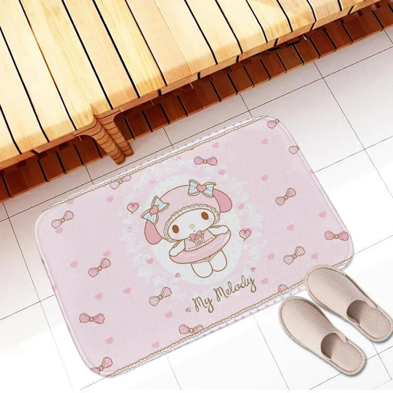 Sanrio Melody Kawii Cartoony Вълнен Килим с имитация на Килим, килимче за баня, нескользящий мат, Декорация на всекидневна, спалня