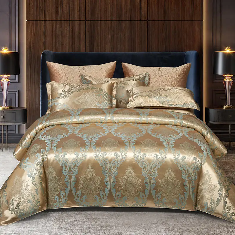Луксозен сатен, жаккардовый чаршаф от вискоза, за 2 души, стеганое одеало за двойно легло, покривки за спално бельо, размер Queen King 180x220 см