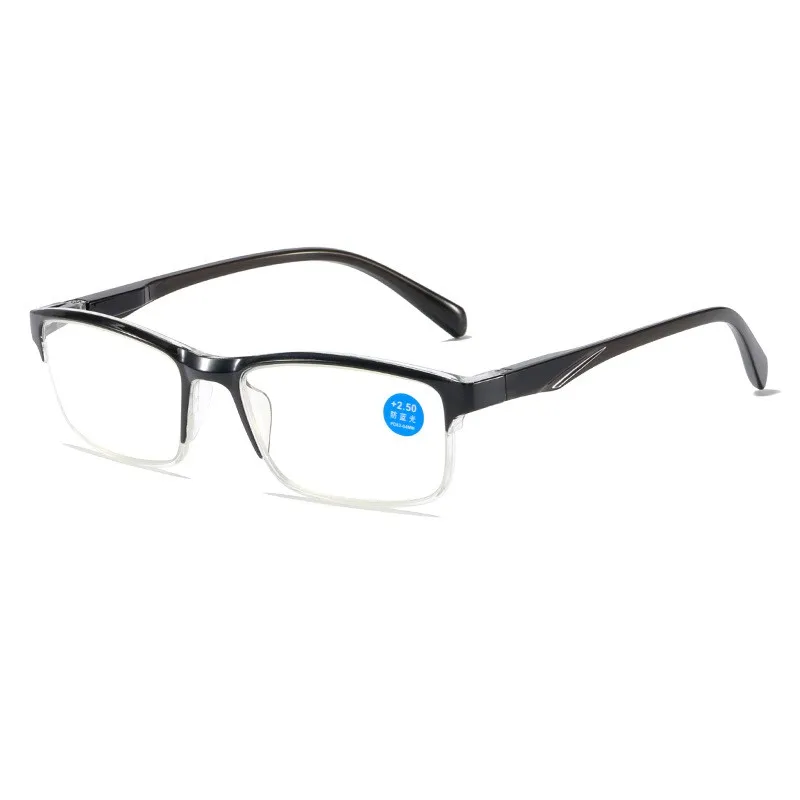 Очила за четене със синя светлина, Модни Очила за далекогледство в рамките на полурамке за жени и мъже, очила за четене от свръхлеки катран