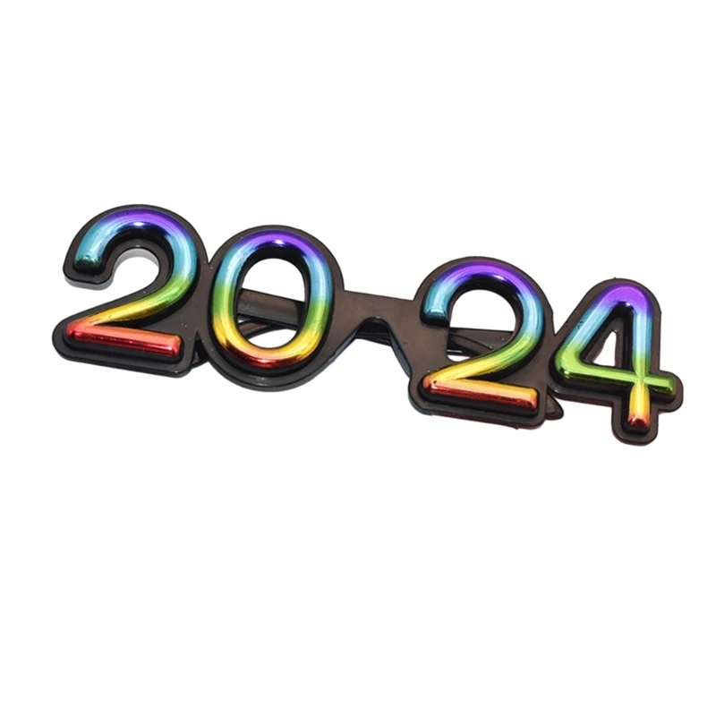 Честита Нова Година, 3D Очила за парти 2024, Рамки за очила, Подпори за партито, Украса За Новогодишната партита, Подпори за фотобудки, Слънчеви очила