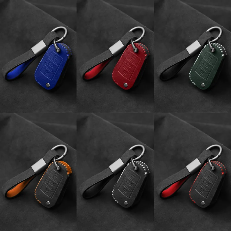Чанта от велур alcantara, индивидуална окачване за Peugeot 3008 208 и 308 и 508 408 2008 307 4008, калъф за ключове