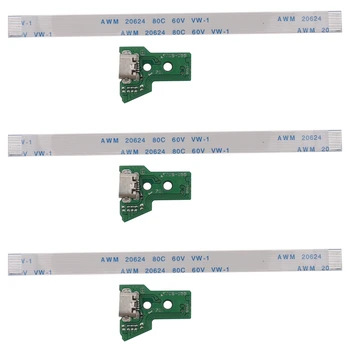 3X контролера На SONY PS4 USB порт за зареждане, Разъемная такса JDS-055, на 5-ти V5, 12-пинов кабел