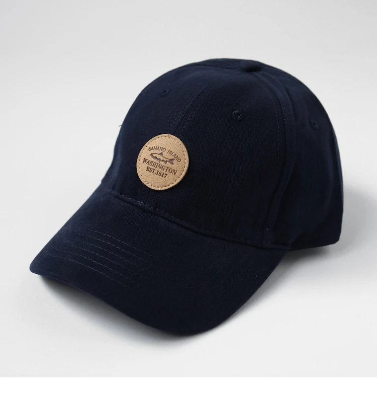 Бейзболна шапка с кожена биркой, мъжки и дамски модни марка Ins, Градинска ежедневни универсална малка шапка с козирка, подобна на лицето
