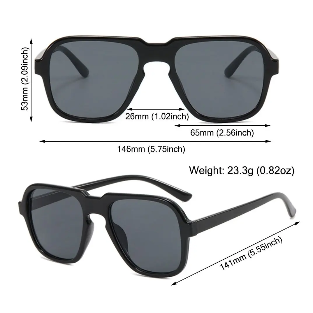Класически Извънгабаритни Квадратни Слънчеви очила за жени и мъже с Прозрачни Океанскими Градиентными лещи, Слънчеви очила, Модни Летни Плажни Слънчеви очила