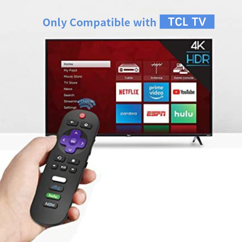 1-10 бр. Сменяеми дистанционно управление С бутон За RC280 55UP120 32S4610R Подходящ За TCL Roku Smart LED Tv Remote
