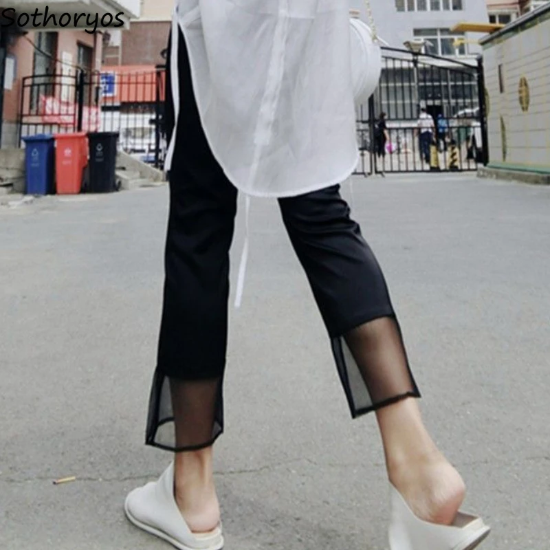 Дамски панталон с висока засаждане; Нов уличен дизайн; Тънки летни модни дамски елегантни разнообразни ежедневни обувки, дълги до прасците; Гореща разпродажба