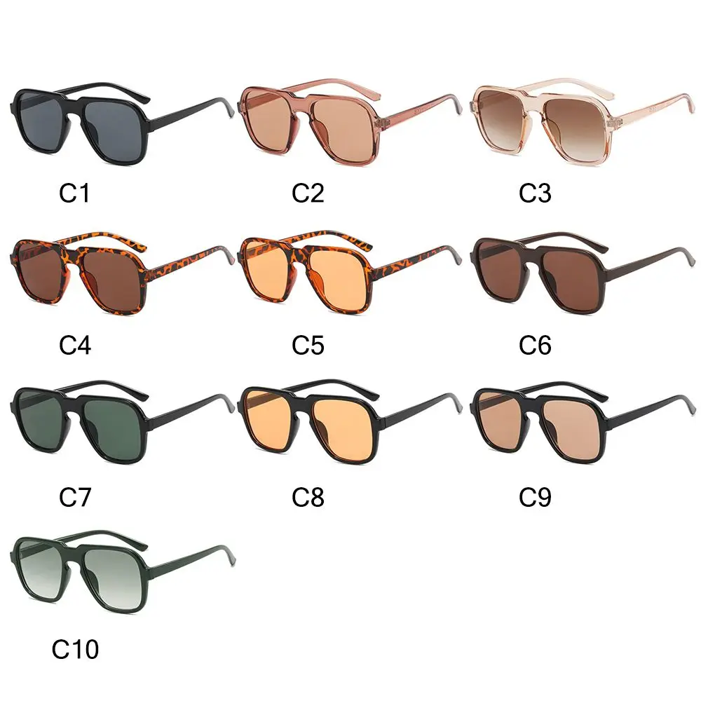 Класически Извънгабаритни Квадратни Слънчеви очила за жени и мъже с Прозрачни Океанскими Градиентными лещи, Слънчеви очила, Модни Летни Плажни Слънчеви очила