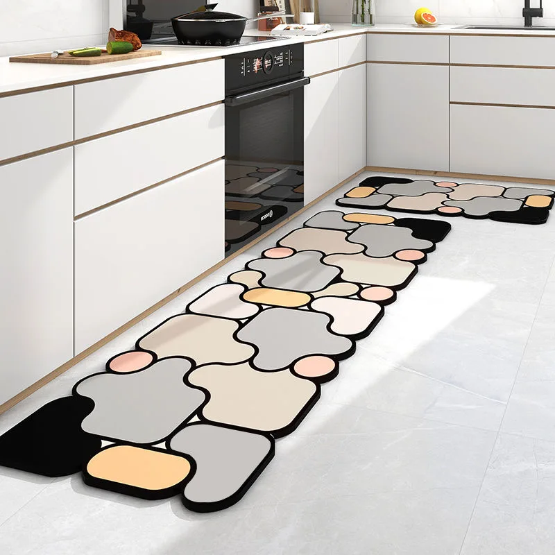 Кухненски маслостойкий и водопоглощающий мека подложка за пода домакински противоскользящий и водоустойчив мат, може да се пере