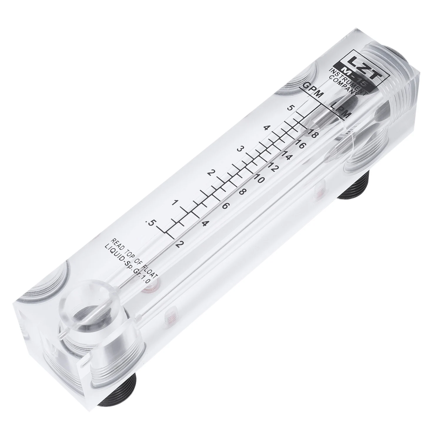 Разходомер с прикрепен към панела за измерване на разхода на вода 0,5-5 GPM 2-18 LPM