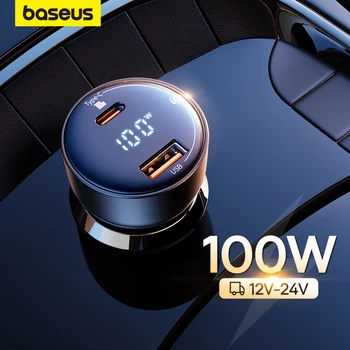 Baseus PD 100 Вата зарядно устройство за Бързо зареждане на QC4.0 QC3.0 PD 3,0 Бързо Зареждане За iPhone 14 13 12 11 Pro Max Samsung Телефон XiaoMi