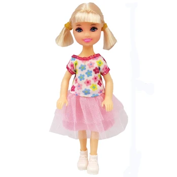 NK 1 Комплект, 5 Подвижни Шарнирных Мини-Кукли 14 см, Сладка Кукла + Обувки + Дрешки За Кукла Кели, Аксесоари, Подарък За Момиче, Детски Играчки