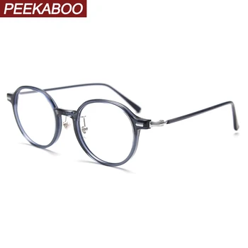 Peekaboo, корейски стил, ретро очила, дамски унисекс, леки кръгли очила за мъже, прозрачни лещи, зелен, черен, зимни подаръчни стоки