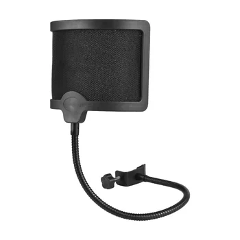U-образна поп-филтър Bop Net с гъвкав вал Акустичен филтър Микрофон, предназначени за защита от шума на вятъра Ветрозащитная мрежа За пеене