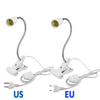 Алуминиева стойка за настолна лампа Аксесоар Подходящ за led крушка E27 с кнопочным ключа на EU-US Plug Plug Скоба за настолна лампа