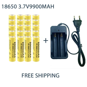 Батерия 18650 Акумулаторна Батерия с Капацитет от 3,7 В 9900mAh Литиево-йонни Сменяеми Батерии За Фенерче Факел Battery