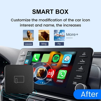 Безжичен адаптер CarPlay 5G WiFi Оригинален автомобилен свързан към безжична мрежа Carplay Smart AI Box USB Порт Източник на захранване, Адаптери CarPlay