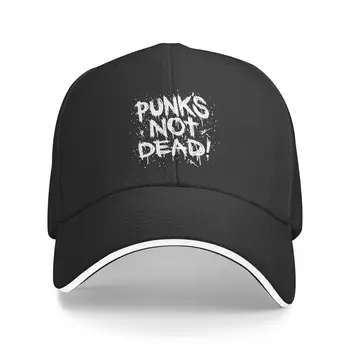 Бейзболна шапка Punks Not Dead, Модерен Рок-шапка за Сандвич, стил Унисекс, Регулируема Шапка За татко, Тренировка