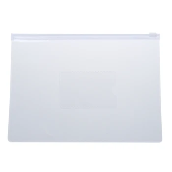 Бял Прозрачен хартиен слайдер Формат А5, папки джоб, чанта за файлове, 20 бр