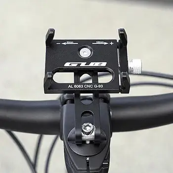 Велосипедна стойка за телефон GUB G-93 Удобен high-performance държач за мобилен телефон с матирана обработка на Велосипеди титуляр за телефон за Велосипед