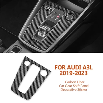 За Audi A3L 2019-2023, Автомобили Панел с Централно управление, Превключване на предавките от Въглеродни Влакна, Ръчно изработени, Декоративни Стикери, Аксесоари За интериор на Автомобил