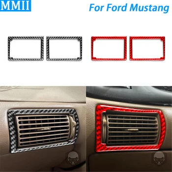 За Ford Mustang 1996-2003 Днешно Въглеродни влакна от двете страни на арматурното табло, панел воздуховыпуска, накладки, Стикер за декориране на интериор на автомобил