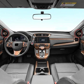 За Honda CRV CR-V 17-21, Праскова, Прозоречни капаци за високоговорители на предната/задната врата, пръстени за довършителни аудиоголоса