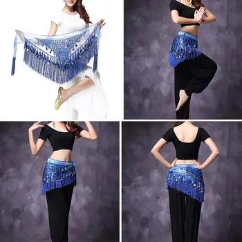 За Тайланд/Индия/арабски костюми с пайети, Секси колан за танца на Корема, Поясная верига, Шал на бедрата, пола, за танцьорки