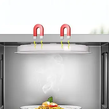 Капак за микровълнова печка, защитния капак за микровълнова печка, сгъваема, защищающая от пръски, полупрозрачна, не съдържа Bpa хранително качество