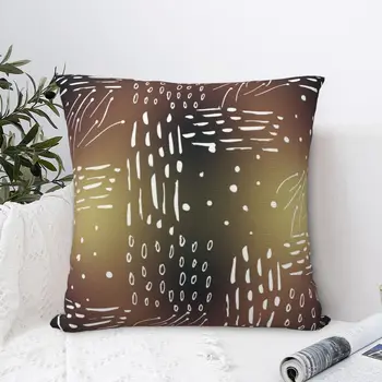 Кафява текстурирани калъфка с тъкани модел, калъфка за възглавница, Калъф за начало на мека мебел, автомобили, декоративни възглавници с квадратна фигура Аниме