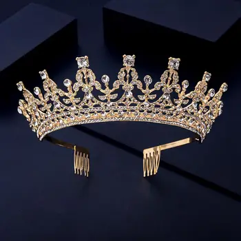 Короната на принцеса Диамант на Короната, от Короната на Кралицата, Сватбена прическа, Дами Tiara, Сватбена украса, Сватбена короната, Корейски стил, сватбени шапки