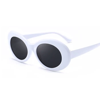 Кръгли Слънчеви очила Дамски високо качество на Огледално Реколта Черни Слънчеви Очила Дамски Маркови Дизайнерски Oculos De Sol Feminino