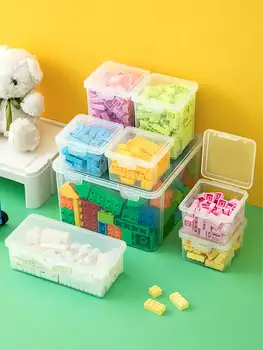 Кутия за съхранение на играчки WORTHBUY, Спестявайки пространство, Детски Градивни елементи, Пластмасови Детски Штабелируемая Козметична кутия