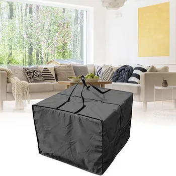 Многофункционална чанта за съхранение с голям капацитет, Мебелни възглавници за сядане, Градински чанта за съхранение, защитен калъф за седалка, водоустойчив