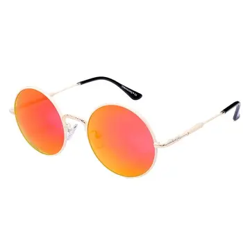 Модни поляризирани очила за шофиране в кръгла рамка за мъже, цветни лещи, слънчеви очила с защита от ултравиолетови лъчи за жени