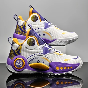 Нова мъжки баскетболни обувки Дишащи и удобни спортни обувки Унисекс Дамски обувки тренировочная