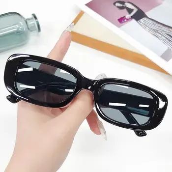Нови Малки Правоъгълни Слънчеви очила Дамски Овални Реколта Маркови Дизайнерски Квадратни Слънчеви Очила За жени Нюанси на Женските точки UV400