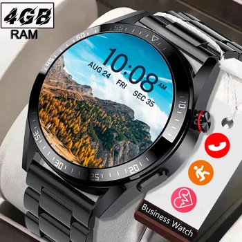 Новите Смарт часовници с Bluetooth-Разговори 466*466 AMOLED 1,43-инчов Екран, Часовници, винаги които показват време, 4 GB локална музика, Умни Часовници За Мъже 2023