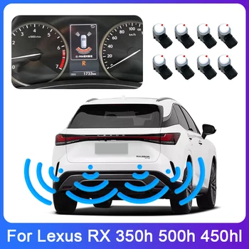 Новост! Сензори Сензор за паркиране Система за помощ резервно копие радару с един сигнал Задна предна броня за Lexus RX 350h 500h 450hl 2017-2023