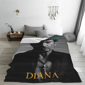 Одеяла Johnny Hallyday, Флисовое украса за певец, актьор, Дишащи меки завивки за спално бельо, кола одеяло