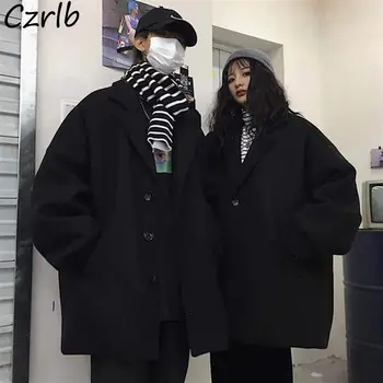Отдавна смес жени нова зимна дебел корейски стил свободни Всички-мач сака няколко топли жените нарези модерни елегантни ежедневни палто